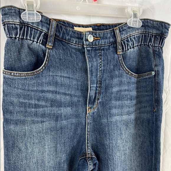 Anthropologie Pilcro Casual Elastic Wide Leg High Rise Relaxed Jeans Size 29 - Picture 6 of 13